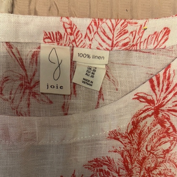 Red and White Women's Top - Picture 3 of 4